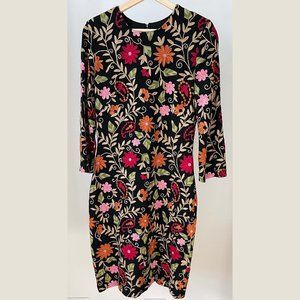 Naeem Khan embroidered wool dress - size 10